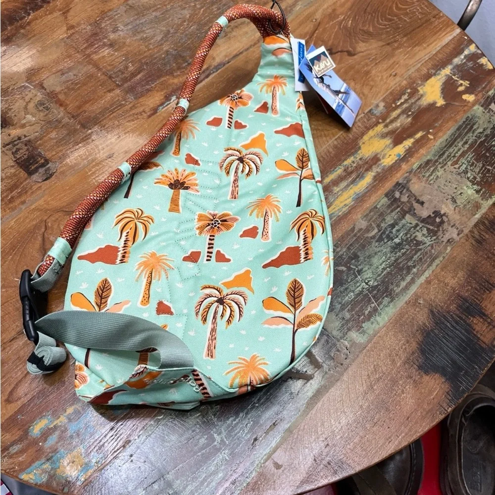 NWT Kavu Rope Sling Bag-Vintage Palm